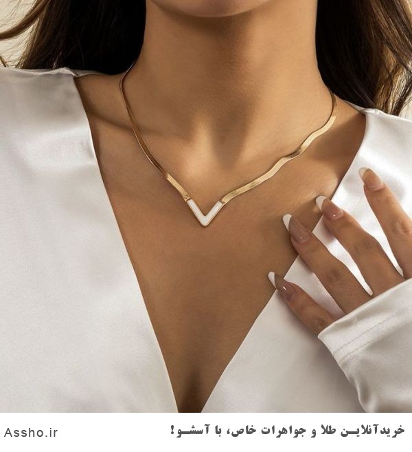 گردنبند ماری طلا مدل هفت