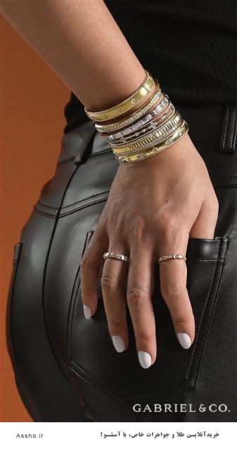 النگوی طلای عمده طرح جدید از آسشو